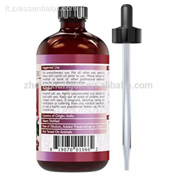 Personalizza l&#39;olio essenziale di geranio etichetta
